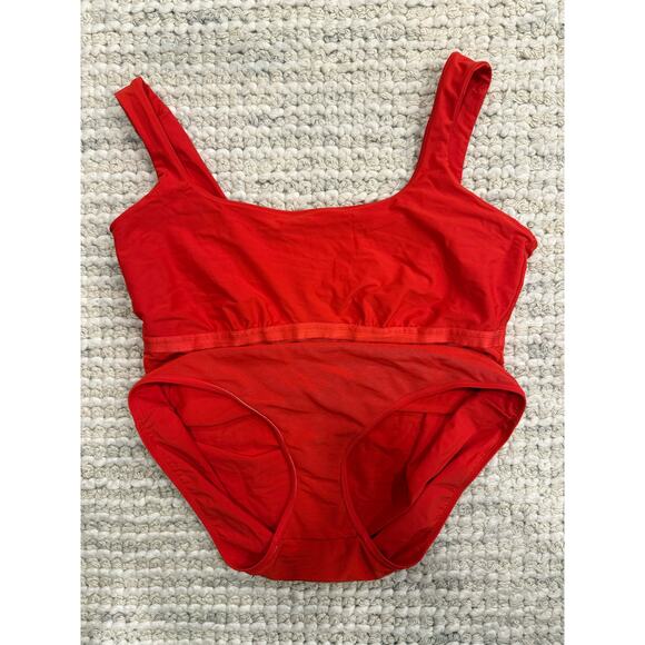 Stylest DreamSculpt™ Square Neck One-Piece Swimsuit - Hot Pepper Red - Size 2XL - Picture 5 of 5
